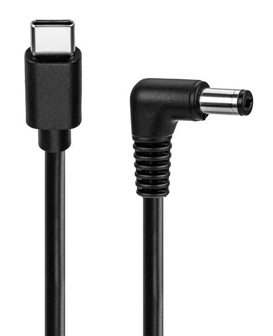 78970 GOOBAY καλώδιο τροφοδοσίας USB-C σε DC 78970, 5.5x2.5mm, 1.5m, μαύρο - Image 1