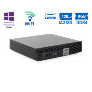 Dell Optiplex 7050 DM WiFi i5-7500T/8GB DDR4/128GB M.2 SSD/No ODD/10P Grade A Refurbished PC