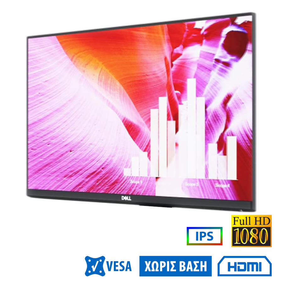 99194_1 Used Monitor P2419H IPS LED/Dell/24``FHD/1920x1080/Wide/Black/No Stand/D-SUB & DP & HDMI & USB Hub - Image 1