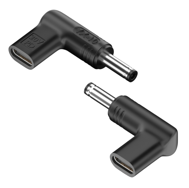 YX-10 POWERTECH αντάπτορας τροφοδοσίας YX-10, USB-C σε Dell 4.5x3mm, μαύρος - Image 1