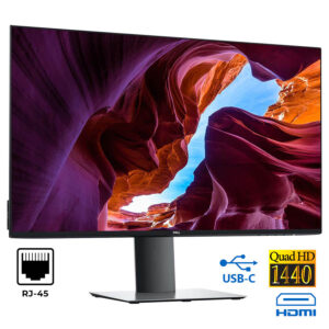 Used Monitor U2721DE IPS/Dell/27``QHD/2560x1440/Wide/Black/DP & HDMI & USB Type-C & RJ-45 & USB 3.0