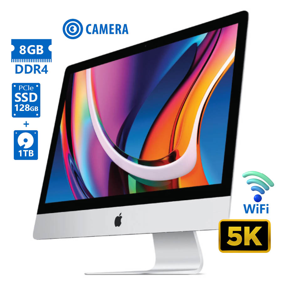 101974_1 Apple iMac 17,1 A1419 (Late 2015) WiFi w/Monitor 27``5K/i5-6500/8GB DDR4/128GB PCIe SSD & 1TB/No ODD - Image 1