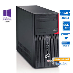 Fujitsu P556 Tower i5-6400/8GB DDR4/120GB SSD/DVD/10P Grade A+ Refurbished PC