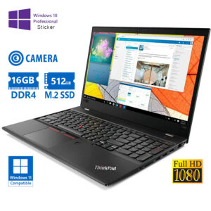 Lenovo ThinkPad T580 i7-8550U/15.6``FHD/16GB DDR4/512GB M.2 SSD/No ODD/Camera/10P Grade A Refurbishe
