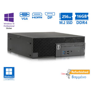 Dell 3060 SFF i5-8500/16GB DDR4/256GB M.2 SSD/DVD/10P Grade A+ Refurbished PC