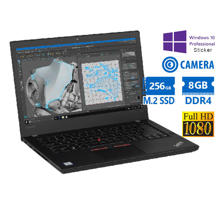 98100_1 Lenovo ThinkPad T470 i5-6300U/14``FHD/8GB DDR4/256GB M.2 SSD/No ODD/Camera/10P Grade A Refurbished L - Image 1