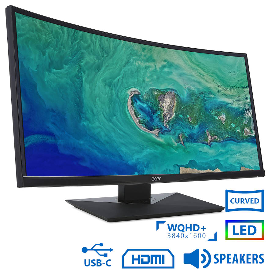 98807_1 Used Monitor CZ380CQK Curved/Acer/38``UW-QHD/3840x1600/Black/w/Speakers/DP & HDMI & USB Type-C & USB - Image 1