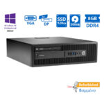 HP 800G2 SFF i5-6500/8GB DDR4/120GB SSD & 500GB/DVD/10P Grade A+ Refurbished PC