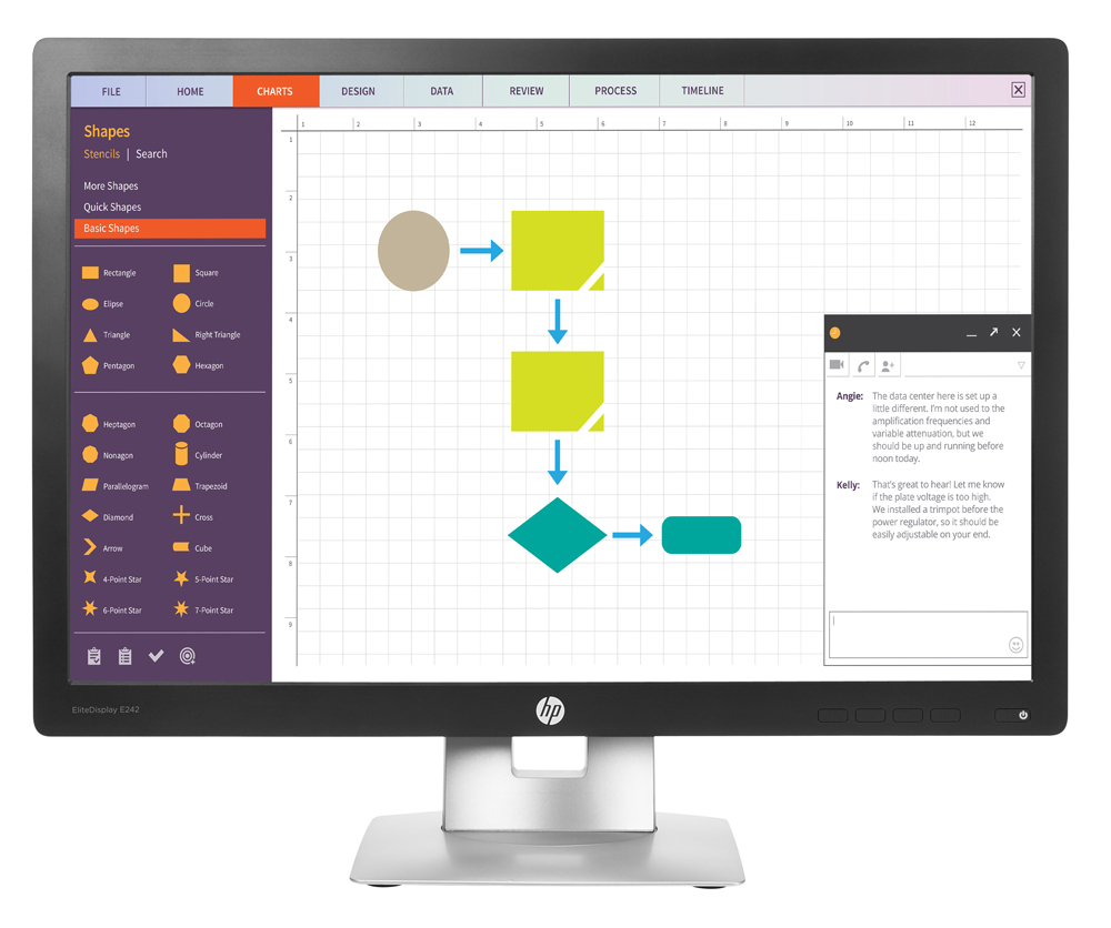 M-E242-SQ HP used οθόνη E242 LED IPS, 24" 1920x1200, VGA/DisplayPort/HDMI, Grade A - Image 1
