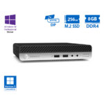 HP ProDesk 400G5 DM i3-9100T/8GB DDR4/256GB M.2 SSD/No ODD/10P Grade A Refurbished PC