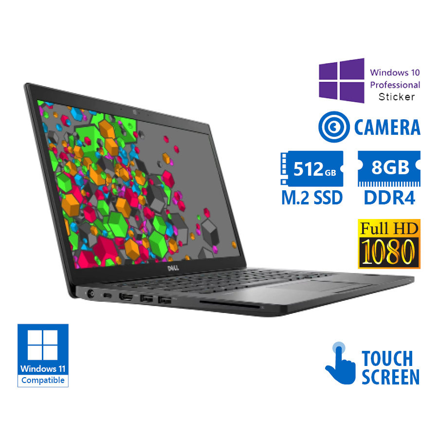 100583_1 Dell (Α-) Latitude 7490 i5-8350U/14”FHD Touchscreen/8GB DDR4/512GB M.2 SSD/No ODD/Camera/10P Grade A - Image 1