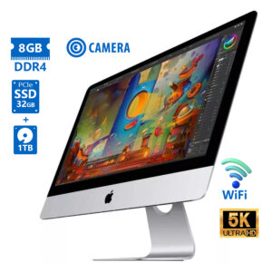 Apple iMac 18,3 A1419 (Mid 2017) WiFi w/Monitor 27``5K/i5-7600/8GB DDR4/32GB PCIe SSD & 1TB/No ODD/C