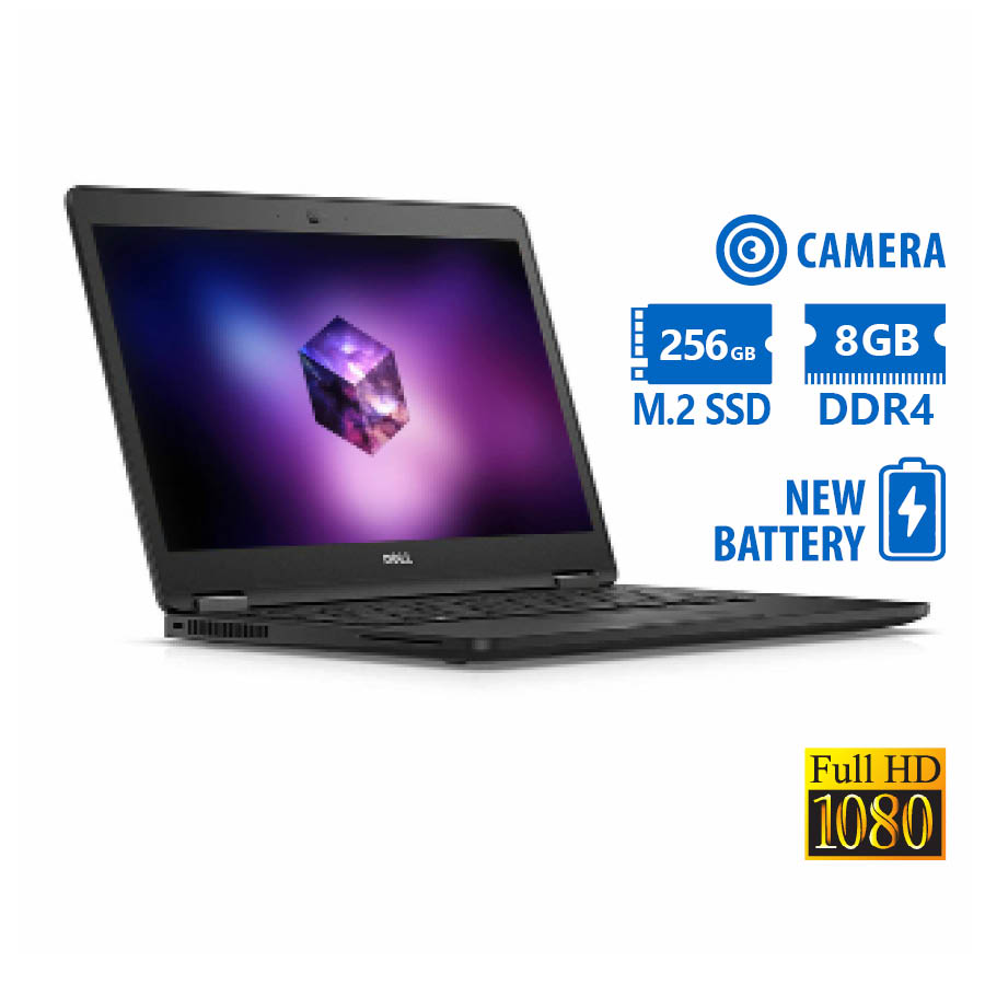 102385_1 Dell Latitude E7470 i5-6300U/14``FHD/8GB DDR4/256GB M.2 SSD/No ODD/Camera/New Battery/Grade A Refurb - Image 1