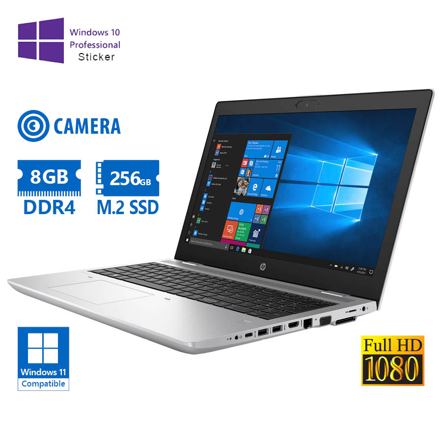 102443_1 HP (A-) ProBook 650 G5 i5-8265U/15.6``FHD/8GB DDR4/256GB M.2 SSD/No ODD/Camera/10P Grade A- Refurbis - Image 1