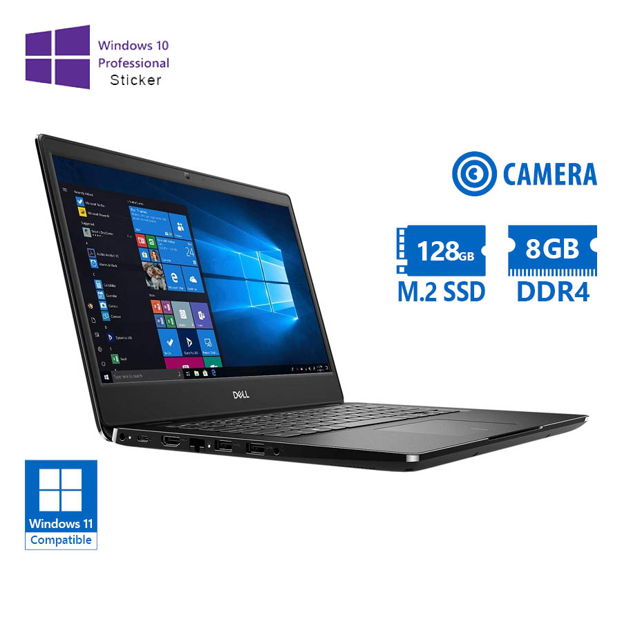 102446_1 Dell (A-) Latitude 3400 i3-8145U/14”/8GB DDR4/128GB M.2 SSD/No ODD/Camera/10P Grade A- Refurbished L - Image 1