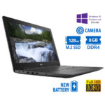 Dell (A-) Latitude 3590 i3-6006U/15.6``FHD/8GB DDR4/128GB M.2 SSD/No ODD/Camera/New Battery/10P Grad