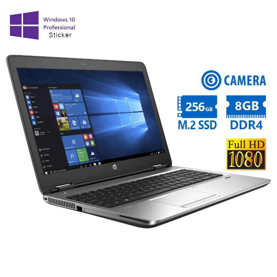 102458_1 HP (A-) ProBook 650 G2 i5-6200U/15.6``FHD/8GB DDR4/256GB M.2 SSD/No ODD/Camera/10P Grade A- Refurbis - Image 1