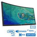 Used (A-) Monitor CZ380CQK Curved/Acer/38``UW-QHD/3840x1600/Black/w/Speakers/No Stand/Grade A-/DP &