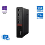 Lenovo ThinkCentre M715q Tiny AMD Ryzen 5Pro 2400GE/8GB DDR4/512GB M.2 SSD/No ODD/10P Grade A Refurb