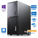 Lenovo M720t Tower i7-9700/16GB DDR4/512GB M.2 SSD/DVD/10P Grade A+ Refurbished PC