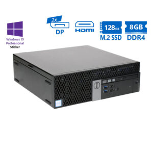 Dell 7040 SFF i5-6500/8GB DDR4/128GB M.2 SSD/No ODD/10P Grade A Refurbished PC