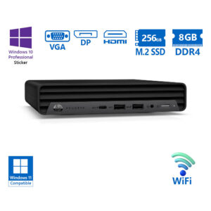 HP ProDesk 400G6 DM WiFi i5-10500T/8GB DDR4/256GB M.2 SSD/No ODD/10P Grade A Refurbished PC