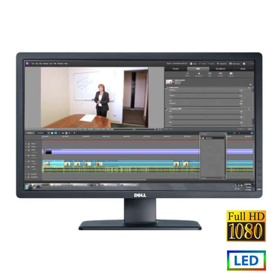 53112_1 Used Monitor P2412Hx LED/Dell/24``FHD/1920x1080/Wide/Black/D-SUB & DVI-D & USB HUB - Image 1