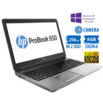 HP ProBook 650 G2 i5-6200U/15.6``FHD/8GB DDR4/256GB M.2 SSD/DVD/Camera/10P Grade A Refurbished Lapto