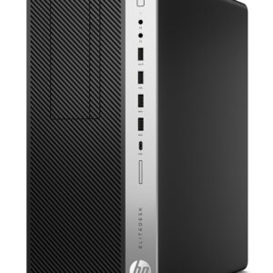 HP PC EliteDesk 800 G4 TWR, Refurbished Grade A Repainted, i5-8600T, 8/256GB SSD, DVD, FreeDOS