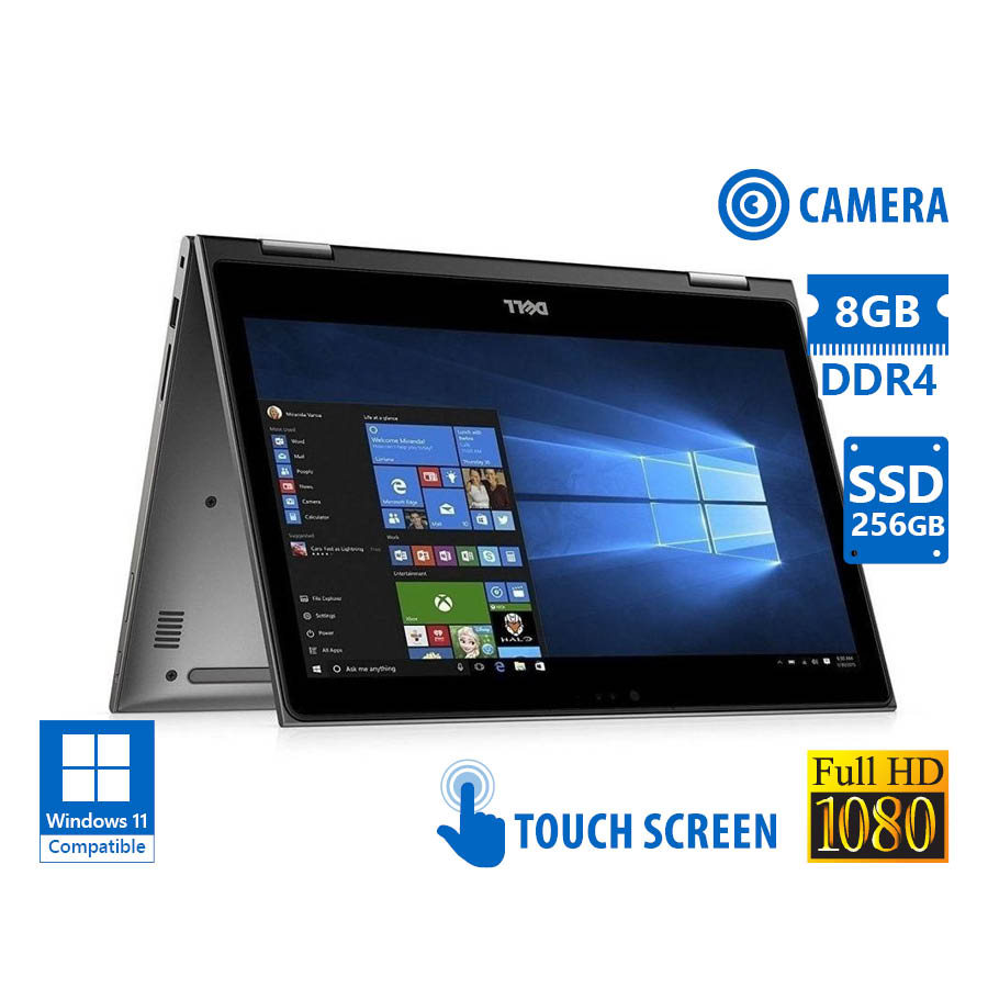 101479_1 Dell (A-) Inspiron 5379 Hybrid (2 in 1) i7-8550U/13.3``FHD Touchscreen/8GB DDR4/256GB SSD/No ODD/Cam - Image 1