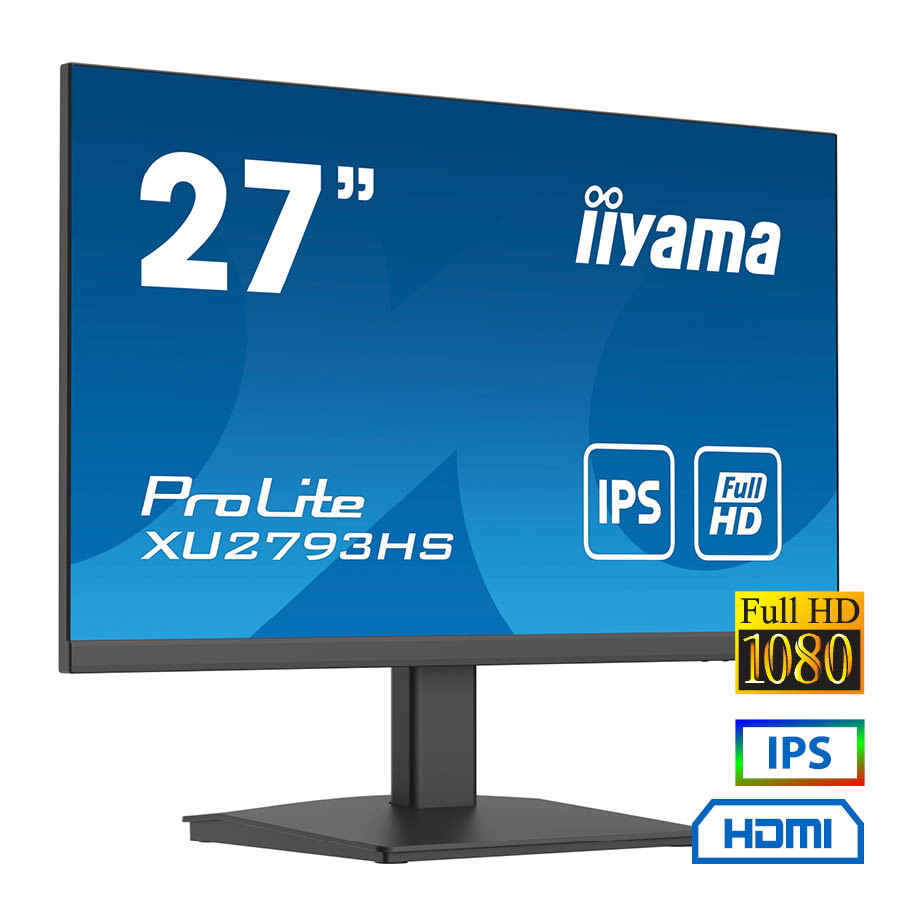 102550_1 Used (A-) Monitor PL2793H IPS LED/Iiyama/27``FHD/1920x1080/Wide/Black/Grade A-/DP & HDMI - Image 1