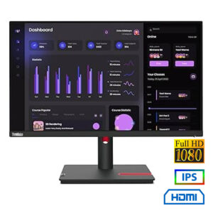 Used Monitor T24i-30 IPS LED/Lenovo /24``FHD/1920x1080/Wide/Black/D-SUB & DP & HDMI & USB 3.0 HUB