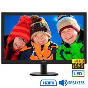 Used (A-) Monitor 273V5 LED/Philips/27``FHD/1920x1200/Wide/Black/w/Speakers/Grade A-/D-SUB & DVI-D &