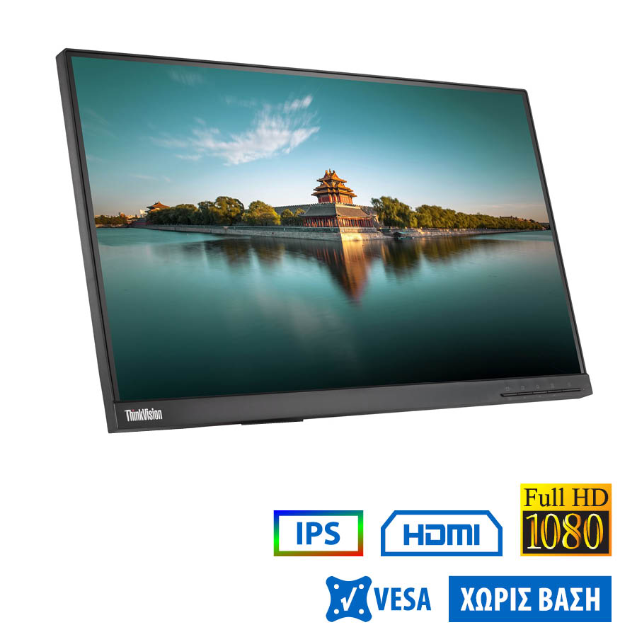 102569_1 Used Monitor ThinkVision T22i-10 IPS LED/Lenovo/22``FHD/1920x1080/Wide/Black/No Stand/Grade A-/D-SUB - Image 1