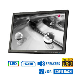 Used Monitor W2442PE LED/LG/24``FHD/1920x1080/Wide/Black/w/Speakers/No Stand/D-SUB & DVI-D & HDMI