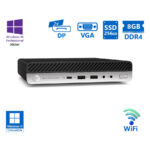 HP EliteDesk 800G4 DM WiFi i5-8500/8GB DDR4/256GB SSD/No ODD/10P Grade A Refurbished PC
