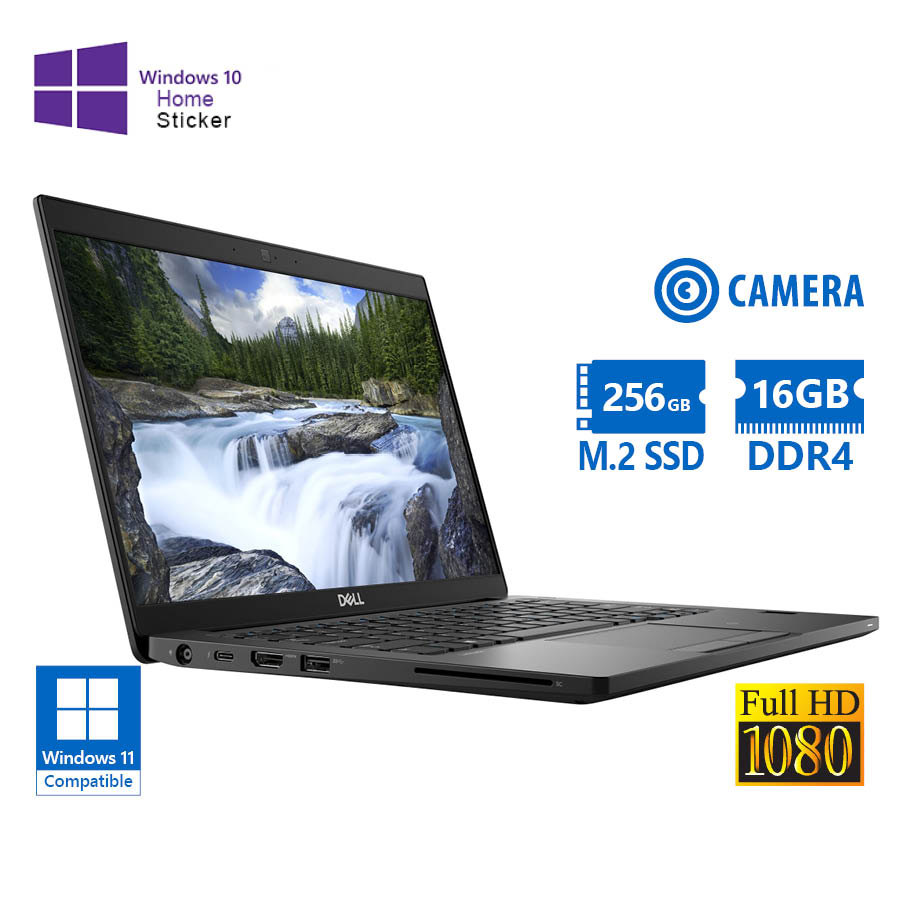 102610_1 Dell Latitude 7390 i5-8350U/13.3``FHD/16GB DDR4/256GB M.2 SSD/No ODD/Camera/10H Grade A Refurbished - Image 1