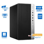 HP 600G5 Tower i3-9100/8GB DDR4/256GB SSD/No ODD/Grade A+ Refurbished PC