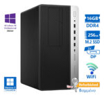 HP 600G4 Tower WiFi i7-8700/16GB DDR4/256GB M.2 SSD/DVD/10P Grade A+ Refurbished PC