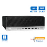 HP EliteDesk 705G5 SFF AMD Ryzen 5 Pro 3400G/8GB DDR4/256GB M.2 SSD/No ODD/Grade A+ Refurbished PC