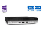 HP EliteDesk 705 G4 DM AMD Ryzen 3 Pro 2200G/8GB DDR4/256GB M.2 SSD/No ODD/10P Grade A Refurbished P