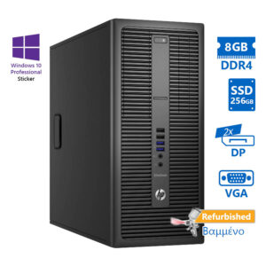 HP 800G2 Tower i5-6500/8GB DDR4/256GB SSD/No ODD/10P Grade A+ Refurbished PC