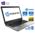 HP ProBook 650 G2 i5-6200U/15.6``FHD/8GB DDR4/256GB M.2 SSD/DVD/Camera/New Battery/10P Grade A Refur
