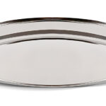 BRUNO ανοξείδωτη πιατέλα σερβιρίσματος BRN-0177, οβάλ, 35εκ.