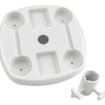 BRUNO τραπεζάκι για ομπρέλα θαλάσσης BRN-0290, λευκό