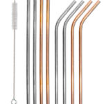 Σετ μεταλλικά καλαμάκια & βουρτσάκι καθαρισμού CLN-0021, 9τμχ