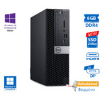 Dell 7070 SFF i5-9500/8GB DDR4/240GB SSD New/DVD/10P Grade A+ Refurbished PC