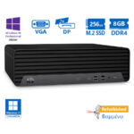 HP EliteDesk 800G6 SFF i3-10100/8GB DDR4/256GB M.2 SSD/No ODD/10P Grade A+ Refurbished PC