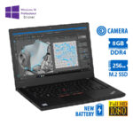 Lenovo (A-) ThinkPad T470 i5-6300U/14``FHD/8GB DDR4/256GB M.2 SSD/No ODD/Camera/New Battery/10P Grad