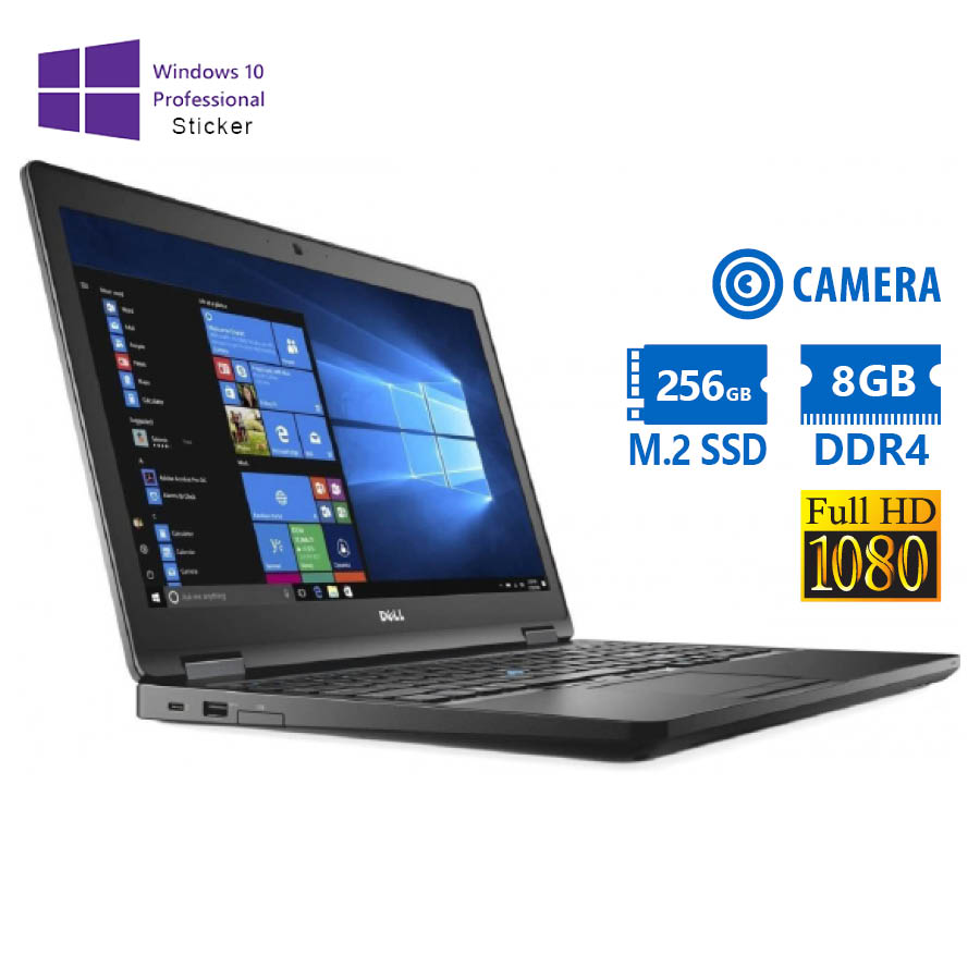 101713_1 Dell Latitude 5580 i5-7200U/15.6``FHD/8GB DDR4/256GB M.2 SSD/No ODD/Camera/10P Grade A Refurbished L - Image 1